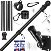 HPGOED flagpole kit 6ft assembled for outdoor display.