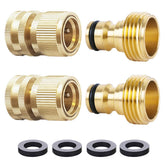 HQMPC brass female couplers quick connect for leak-free hose setup