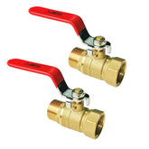 HQMPC garden brass shut-off valve close-up showing sturdy construction and GHT thread for hoses