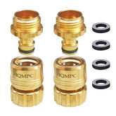 HQMPC No Pb brass garden hose quick connect fittings for durable, leak-free watering.