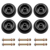 HQPASFY anti-scalp deck wheel kit close-up for even mowing and reduced scalping.