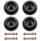 HQPASFY mower deck wheel kit assembly shows ready-to-install components for durable lawn maintenance.