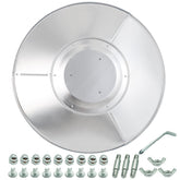 HQQ outdoor reflector shield with 33-inch diameter for efficient heat reflection