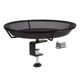 HRAYLTOP deck mounted bird feeder bowl on a sturdy bracket attracts birds to your garden