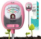 HSLGOVE 4-in-1 soil tester dial showing quick, clear readings for gardening.
