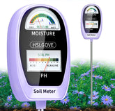 HSLGOVE soil tester with dual-dial display for quick moisture and pH readings