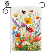 Hsrvivi spring floral garden flag front-view adds vibrant curb appeal.