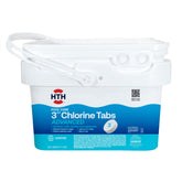 HTH 3-inch Chlorine Tabs Advanced bottle for convenient pool sanitizing