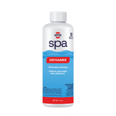 HTH Spa 86116 Defoamer bottle pouring to calm foam and soften water.