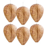 htiepf wasp nest brown six-pack hanging assembly may deter pests.