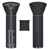 Hualedi patio heater cover with reflective strip for nighttime visibility and protection.