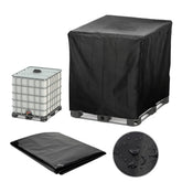 Huapate tote cover top view protects a 275-gallon tote from debris and sun.