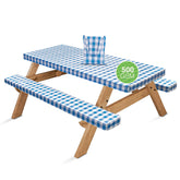 Hudson Comfort picnic table cover blue 72x30 protects from spills and weather