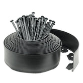 Hugeleaf landscape edging kit 40ft border spikes for crisp lawn edges.