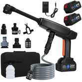 Huhomco cordless pressure washer 1500psi powering car and patio cleaning
