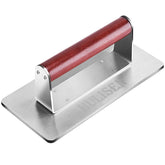 HULISEN bacon press with wood handle for even browning on bacon