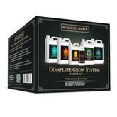 Humboldts Secret Base A and B bottles ready for seedling nutrition and steady growth.