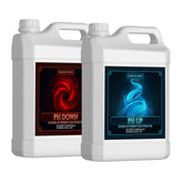Humboldts Secret pH Up Down Kit bottle for precise pH adjustments in soil and hydroponics.