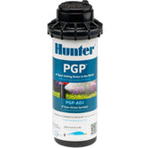 Hunter PGP-ADJ rotor sprinkler head with adjustable arc for precise irrigation.