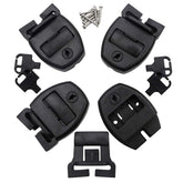 Huouo hot tub cover locks assembly demonstrates secure latch for wind protection.