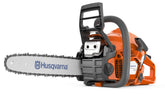 Husqvarna 130 startup with fuel pump for easier ignition and smooth operation.