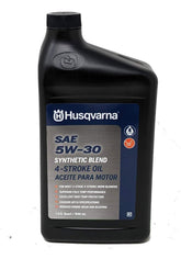 Husqvarna 32 oz 4-cycle oil bottle ready for winter maintenance.