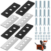 Huthbrother impeller kit with rubber paddles reduces blade gap for better throwing.