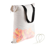 Huthbrother universal leaf vacuum debris dump bag bottom bag in use for compatible vacuums.