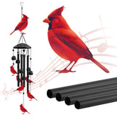 HUVNSOCH Cardinal wind chimes outdoor main cardinal for serene backyard ambience