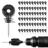 HXSEMAYIG electric fence insulator screw 60-pack with durable PP/PE construction