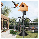 HXYQMMY 92inch bird feeder pole for a stable garden feeding setup.