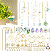 HYBEADS sun catcher heart crystal kit for bright window decor.