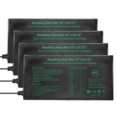 HYDGOOHO Seedling Heat Mat 4 Pack in-use for greenhouse seed starting.