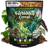 HydraGarden Forbidden Cereal Aroid Potting Mix bag front emphasizes chunky texture for drainage