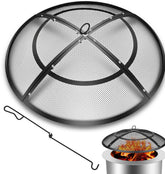 Hydream 36-inch fire pit screen cover keeps sparks contained for safer outdoor use