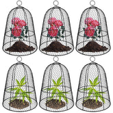 Hydream 19 by 14 inch cloche over seedlings protecting from rabbits