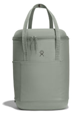 Hydro Flask Carry Out Soft Cooler Pack Agave Green with open top for easy loading