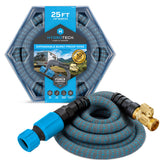 HydroTech expandable hose 25ft showing lightweight design for easy carry and storage
