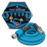 HydroTech Pro 25ft hose fully extended for broad watering reach
