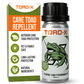 Hyphen X Solutions cane toad repellent oil bottle pour for outdoor protection.