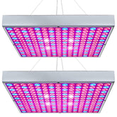 Hytekgro LED grow light panel front view promotes seedling growth with full spectrum LEDs.