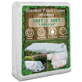 Hyxanons plant cover in frost-protection 50ft roll shields crops while staying breathable.