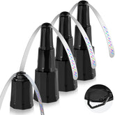 Hyxjzh Fly Fan with holographic blades deters flies during outdoor meals.