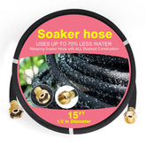 HZYOUMU Soaker Hose Pro 15ft shown for even root watering and water efficiency