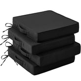 IASEAHK patio chair cushions 4-pack in black for durable outdoor seating