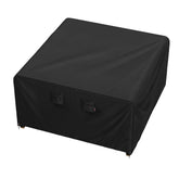 iBirdie outdoor patio cover over a 64x64 inch square table showing all-weather protection