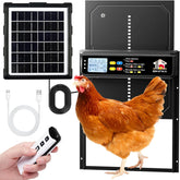 IBKINXX automatic chicken door opens to a large 9.45 by 10 inch opening for easy flock access.