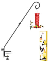 iBorn deck hook with 360-degree rotating arm for easy feeder access.
