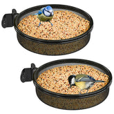 iborn wall-mounted bird feeder tray with mesh for quick drainage and easy cleaning