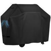 iCOVER 55-inch grill cover protects a large outdoor grill from rain and sun.